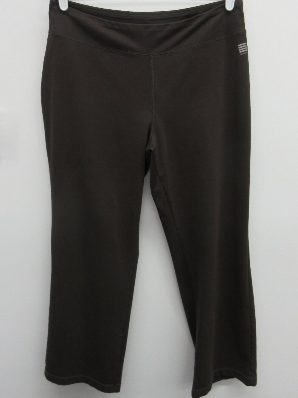 LANDS' END BROWN ATHLETIC CROP PANTS WOMENS LP 14/16